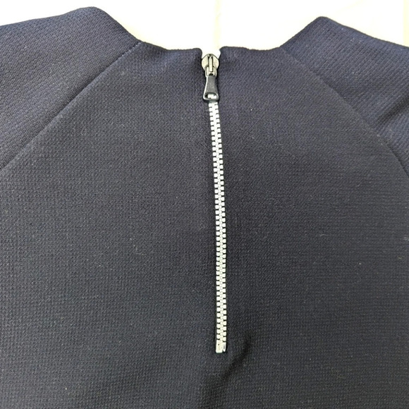 Zara Trafaluc  Collection Shift Navy Dress White Zipper Small S Women - Picture 8 of 8